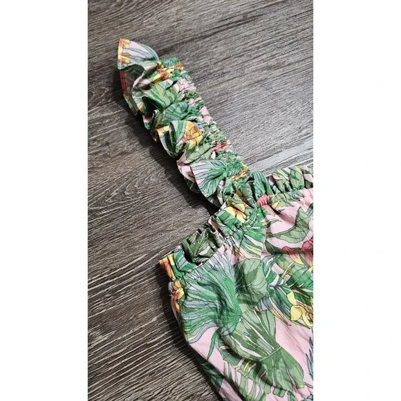 Maison Tara Tiered Midi Dress Women's Green 14 - Picture 5 of 10